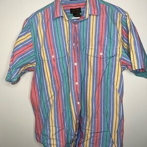 Eddie Bauer Colorful Striped Men's Shirt